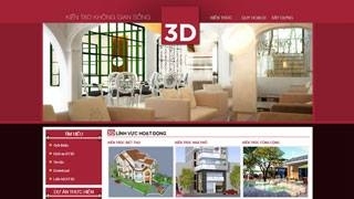 Thiết kế web site Công ty Kiến Trúc 3D