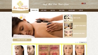 Thiết kế Web site Spa Sen Vàng