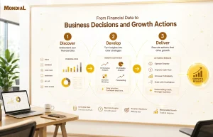 Quy trình Discover Develop Deliver để kiểm tra tài chính và tăng trưởng thương hiệu