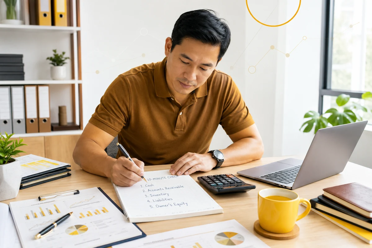 Bài tập 10 phút để chủ doanh nghiệp đọc bảng cân đối kế toán