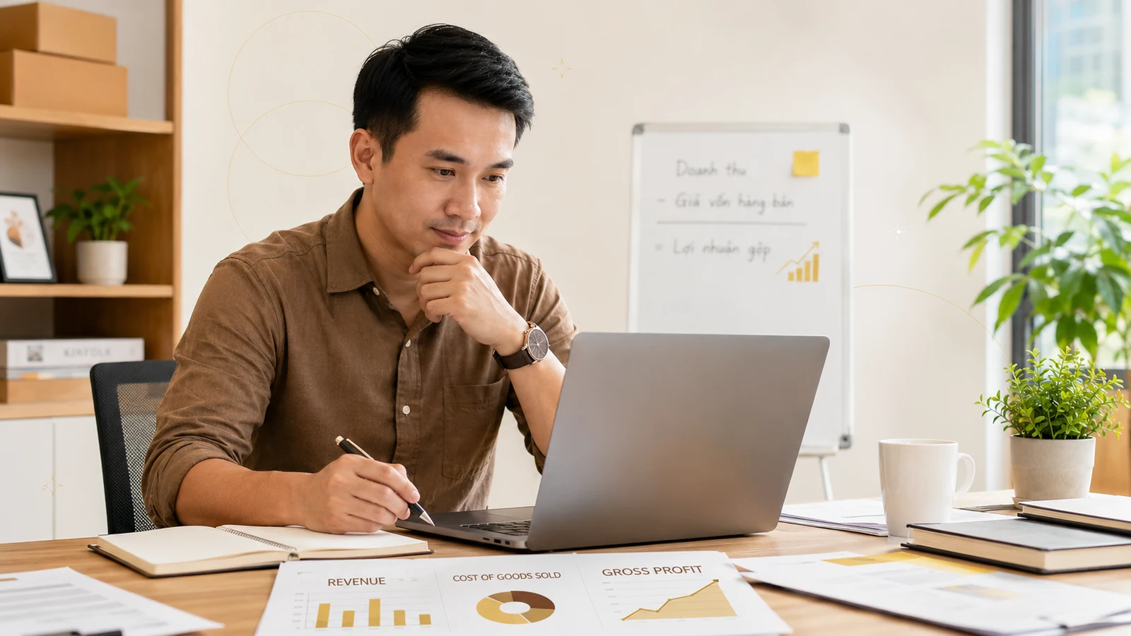 Chủ doanh nghiệp SME Việt Nam phân tích biên lợi nhuận gộp trên báo cáo tài chính